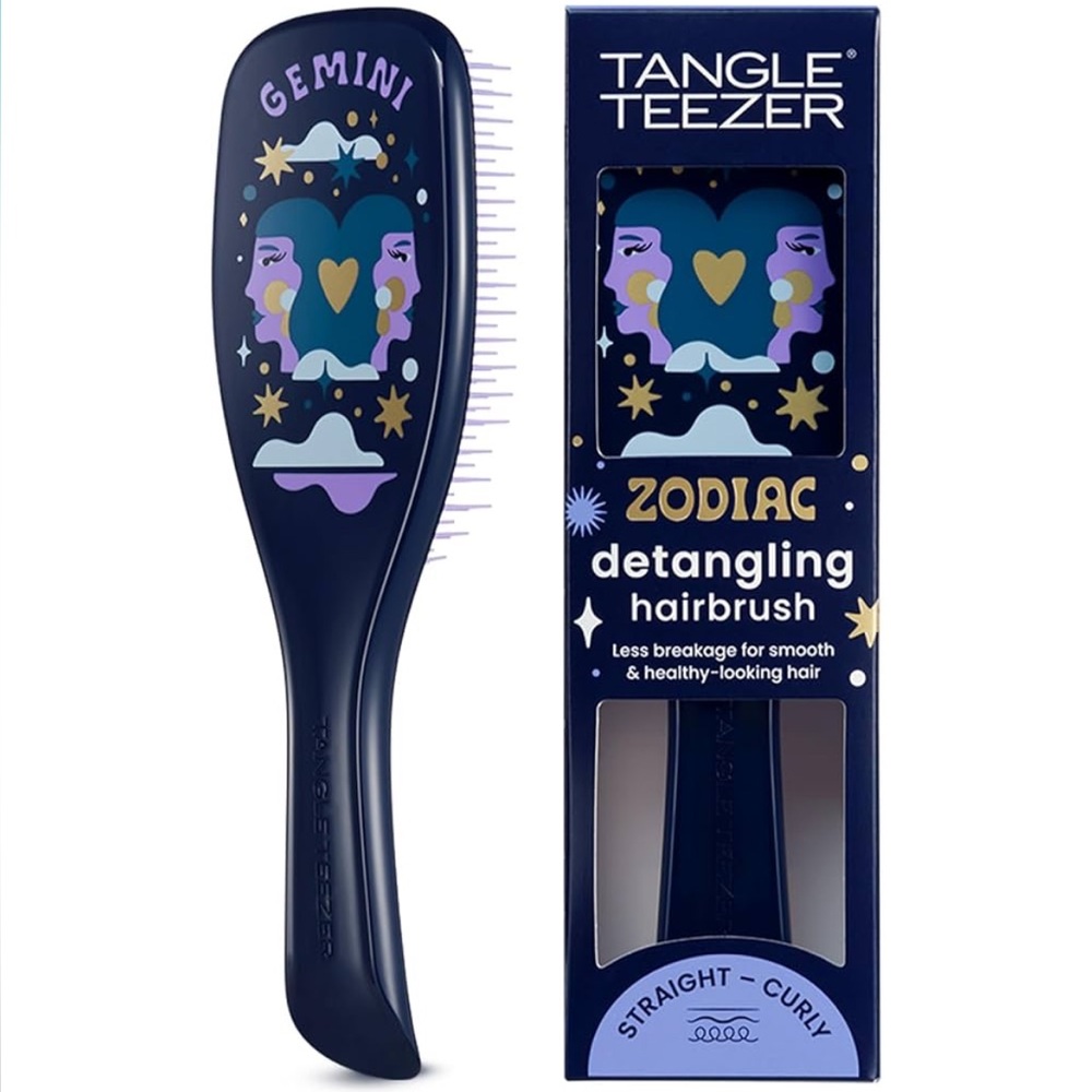 Tangle Teezer Zodiac Ultimate Detangler Hairbrush for Wet & Dry Hair, Gemini